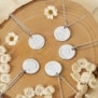 Collier personnalisé médaille 15 mm dessin clémentine en Argent