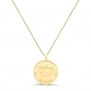 Collier personnalisé baptême "Ichthus" médaille Plaqué Or 15 mm