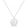 Collier personnalisé baptême "Vierge Marie" médaille Argent 15 mm