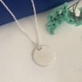 Collier personnalisé baptême "Croix & Rameaux" médaille Argent 15 mm