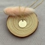 Collier personnalisé médaille 15 mm dessin éléphant en Plaqué Or