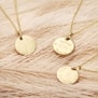 Collier personnalisé baptême "Vierge Marie" médaille Plaqué Or 15 mm