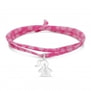 Bracelet liberty et pendentif fille 15 mm personnalisé en Argent