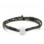 Bracelet personnalisé enfant avec illustration de chat accompagnée d'un prénom.