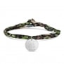 Bracelet personnalisé argent avec une illustration d'éléphant pour enfant.