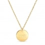 Collier personnalisé plaqué or pour enfant.
