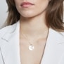 Collier astrologique personnalisé pour femme avec constellation et breloque lune.