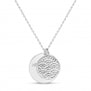 Packshot du collier double médailles gravées en Argent