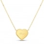 Collier personnalisé médaillon Plaqué Or en forme de cœur