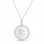 Collier personnalisé grande médaille soleil
