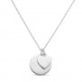 Collier médaille et pendentif cœur personnalisé