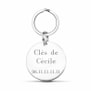 Porte clés personnalisé rond médaille 36 mm