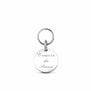 Porte clés rond personnalisé médaille 15 mm