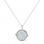 Collier personnalisé Argent et médaille nacrée 15 mm