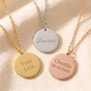 Collier Médaille Gravée en Acier