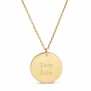 Collier Médaille Gravée en Acier