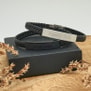 Bracelet Cuir Homme et petite Plaque Acier
