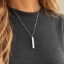 Collier personnalisé barre secrète, femme