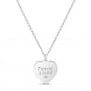 Collier personnalisé médaille coeur, argent