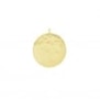 Médaille martelée 20 mm en Plaqué Or