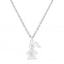 Collier personnalisé charm fillette, argent