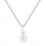 Collier personnalisé enfant charm garçon, argent