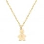 Collier personnalisé charm garçon, plaqué or