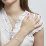 Bracelet personnalisé médaillon Argent en forme de cœur
