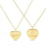 Duo collier personnalisé cœur mère enfant