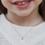 Collier personnalisé enfant dessin chat, argent