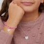 Bracelet enfant liberty et cœur 15 mm gravé en Argent