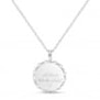 Collier enfant médaille dentelle gravée, argent
