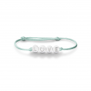 Bracelet cordon enfant personnalisable lettres argentées