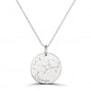 Collier astro médaille gravée Vierge, argent