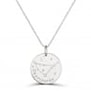 Collier astro médaille gravée Capricorne, argent
