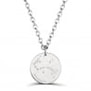 Collier astro homme médaille gravée Scorpion, argent