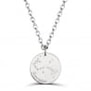 Collier astro homme médaille gravée Scorpion, argent