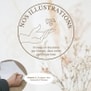 Collier personnalisé alphabet floral médaille bombée 20 mm Argent
