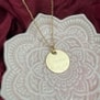 Collier personnalisé plaqué or médaille de naissance pour femme