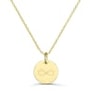 Collier infini personnalisé plaqué or