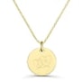 Collier coeurs entrelacés personnalisé plaqué or