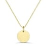 Collier personnalisé dessin coeur scintillant, plaqué or