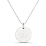Collier personnalisé dessin coeurs entrelacés, argent