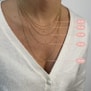 Collier médaille gravée, plaqué or