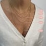 Collier personnalisé dessin pieds de bébé, plaqué or