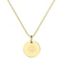 Collier personnalisé dessin soleil, plaqué or
