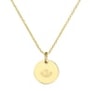 Collier personnalisé dessin Lotus symbole de sérénité, plaqué or