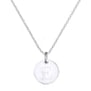 Collier personnalisé initiale fleurie, argent