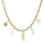 Collier charms personnalisé, acier inoxydable