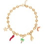 Bracelet charms personnalisé chaîne boules, acier inoxydable